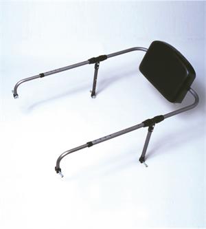 Adjustable Backrest Bar and Black Cushion Adjustable Backrest Bar